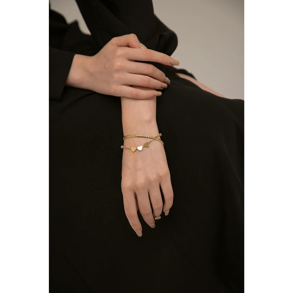 Romantic Heart Charm Bracelet