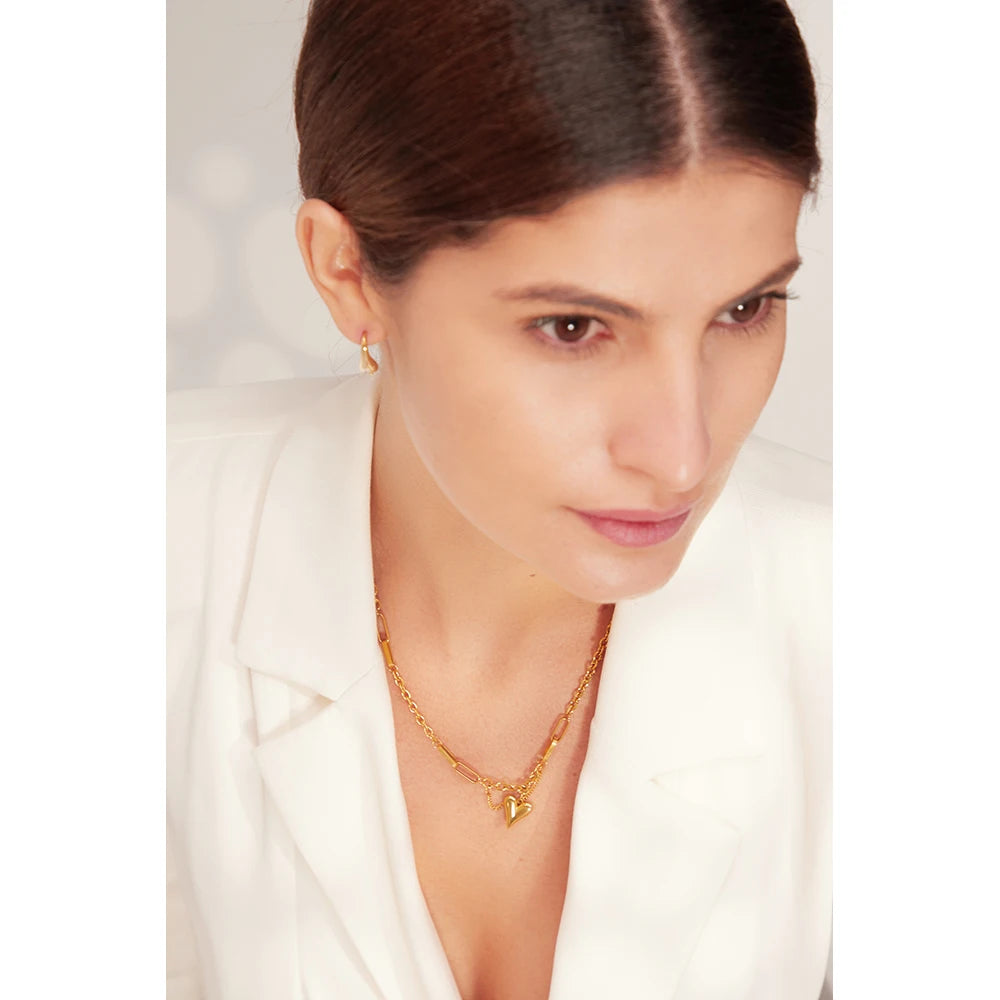 Romantic Heart Choker Necklace