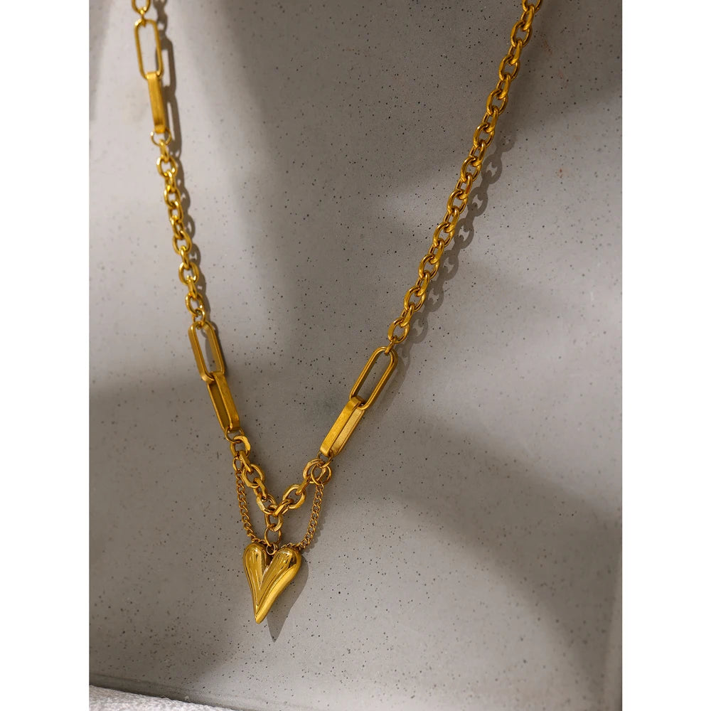 Romantic Heart Choker Necklace