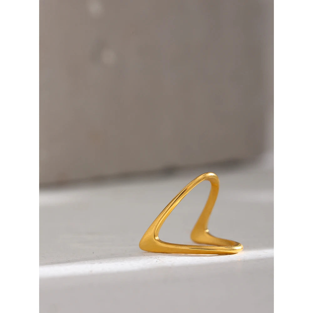 Minimalist Geometric Finger Ring