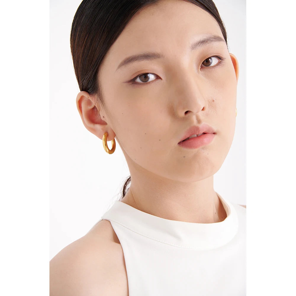 Minimalist Hollow Hoop Earrings