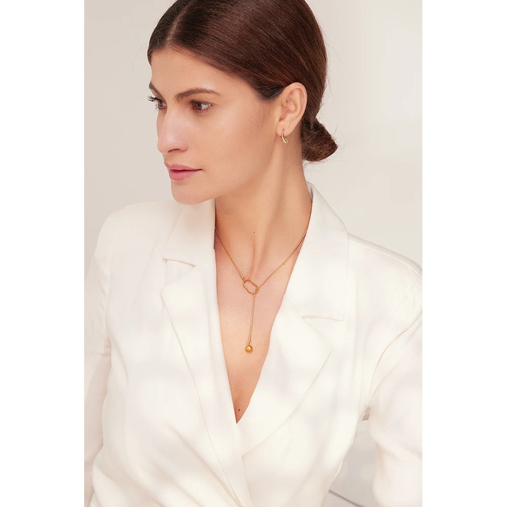 Geometric Charm Bib Necklace
