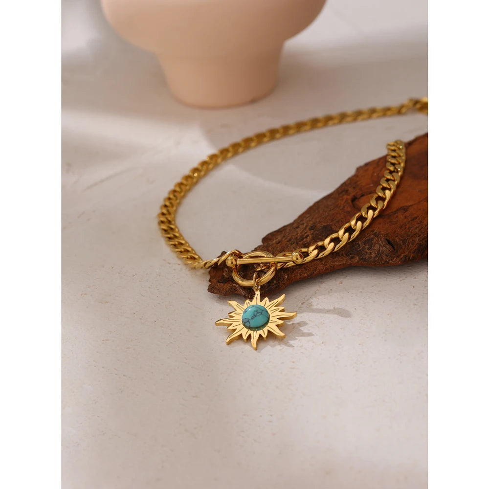 Sunflower Choker Necklace