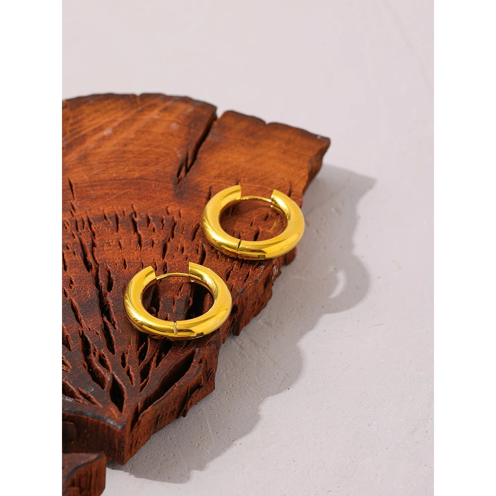 Minimalist Hollow Hoop Earrings