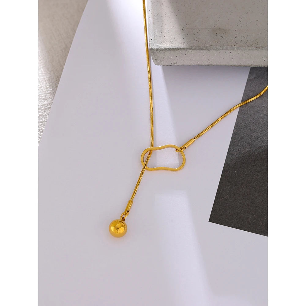 Geometric Charm Bib Necklace