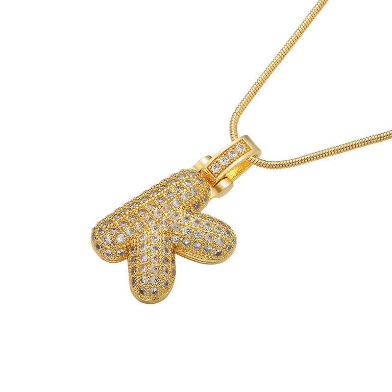 Gleaming Gold Alphabet Pendant