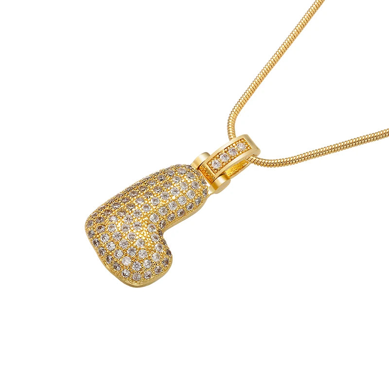 Gleaming Gold Alphabet Pendant