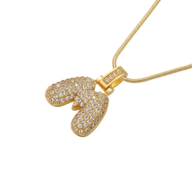 Gleaming Gold Alphabet Pendant