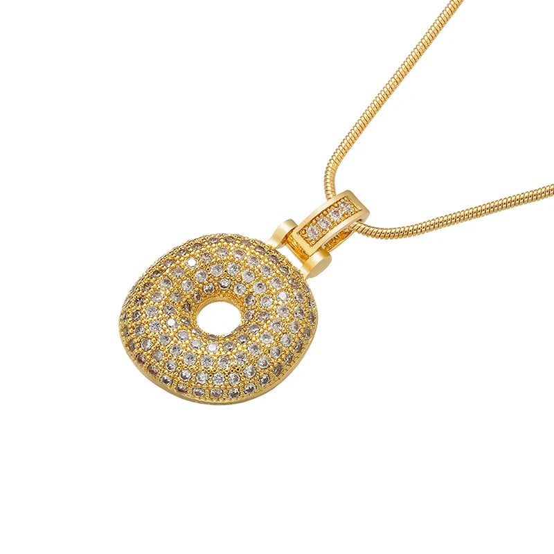 Gleaming Gold Alphabet Pendant