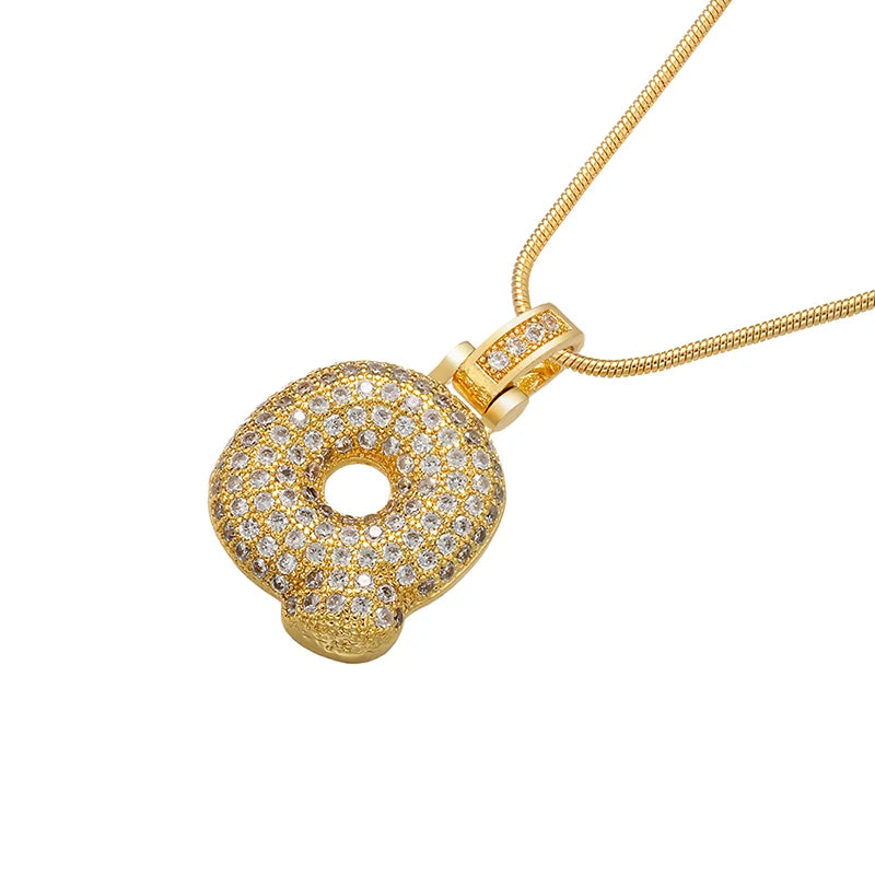 Gleaming Gold Alphabet Pendant