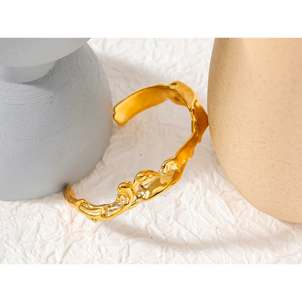 Irregular Geometric Open Cuff