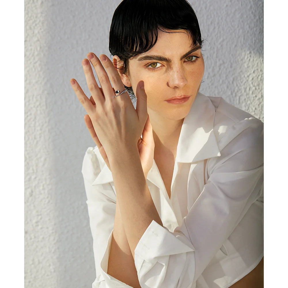 Minimalist Chic Bar Ring