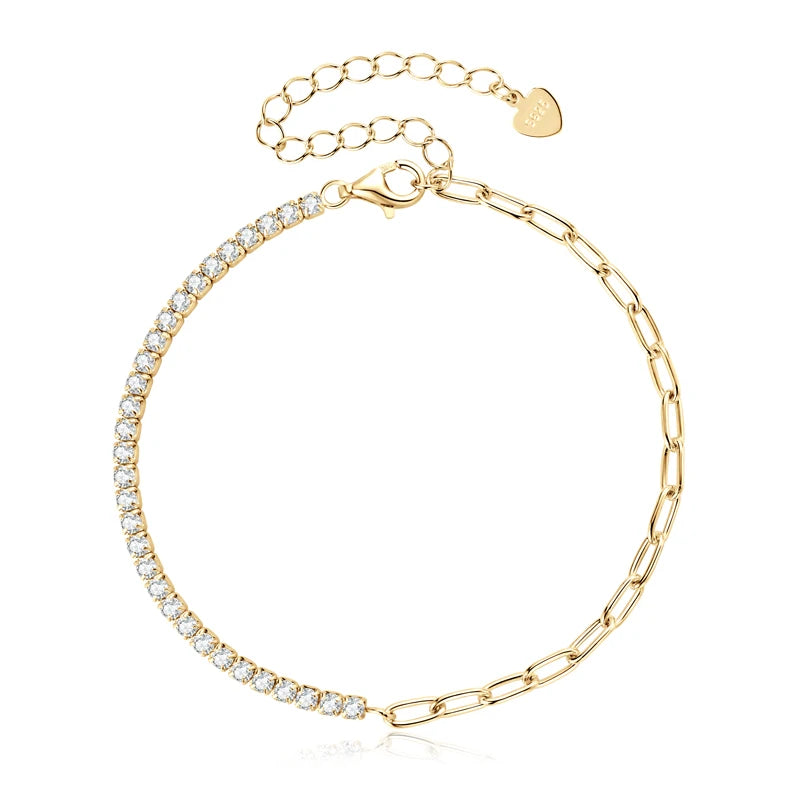 Sparkling Moissanite Tennis Bracelet