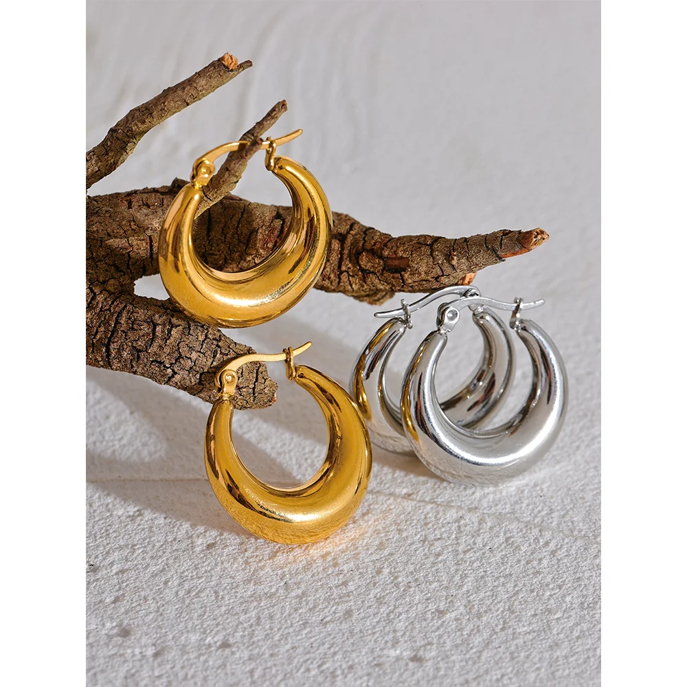 Geometric Statement Hoop Earrings