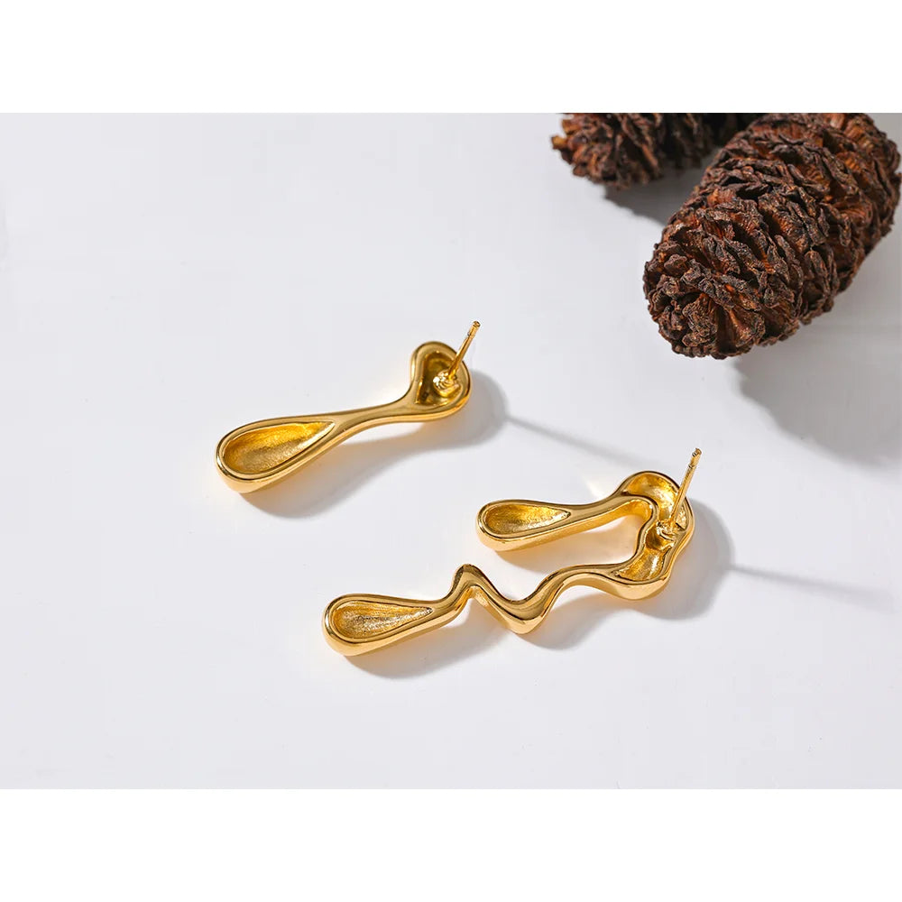 Asymmetrical Statement Stud Earrings
