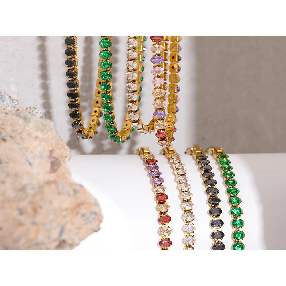 Luxurious Tennis Choker Necklace