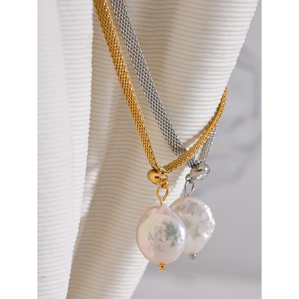 Minimalist Natural Pearl Beads Necklace