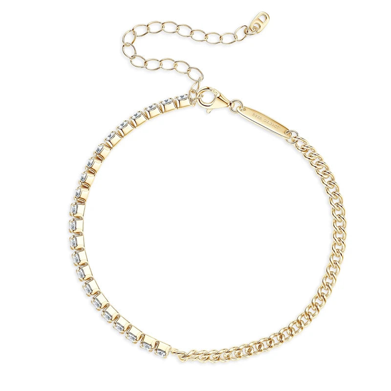Sparkling Moissanite Tennis Bracelet
