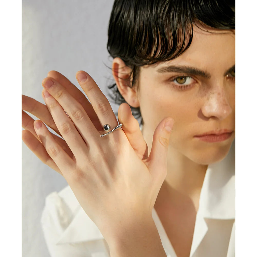 Minimalist Chic Bar Ring