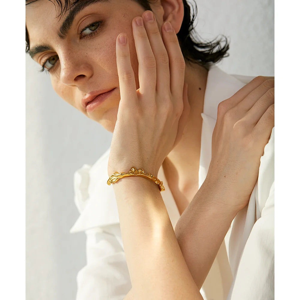 Irregular Geometric Open Cuff