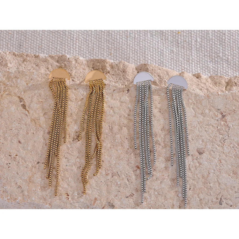 Glam Tassel Dangle Earrings
