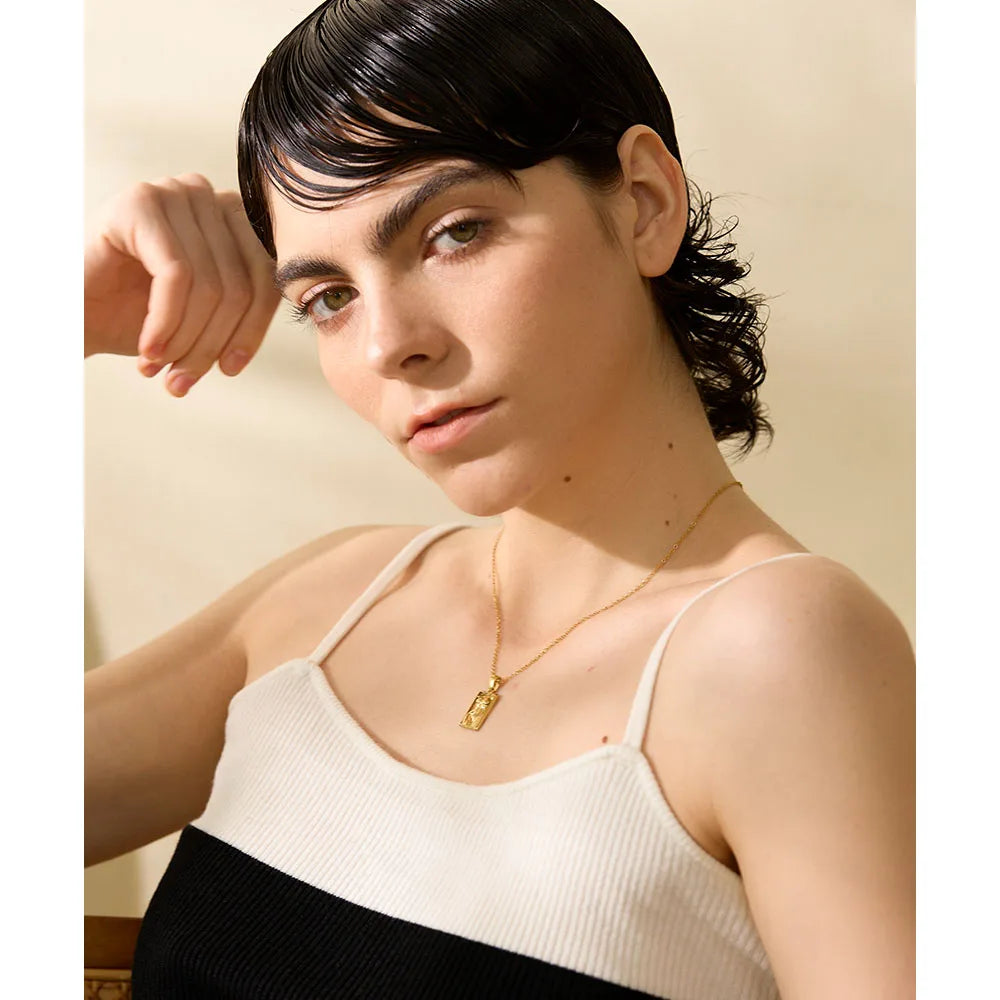 Statement Body Square Pendant Necklace