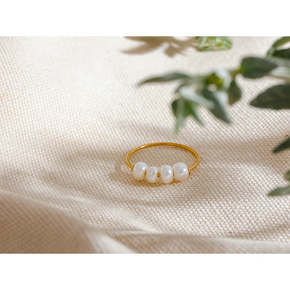 Freshwater Pearl Charm Ring