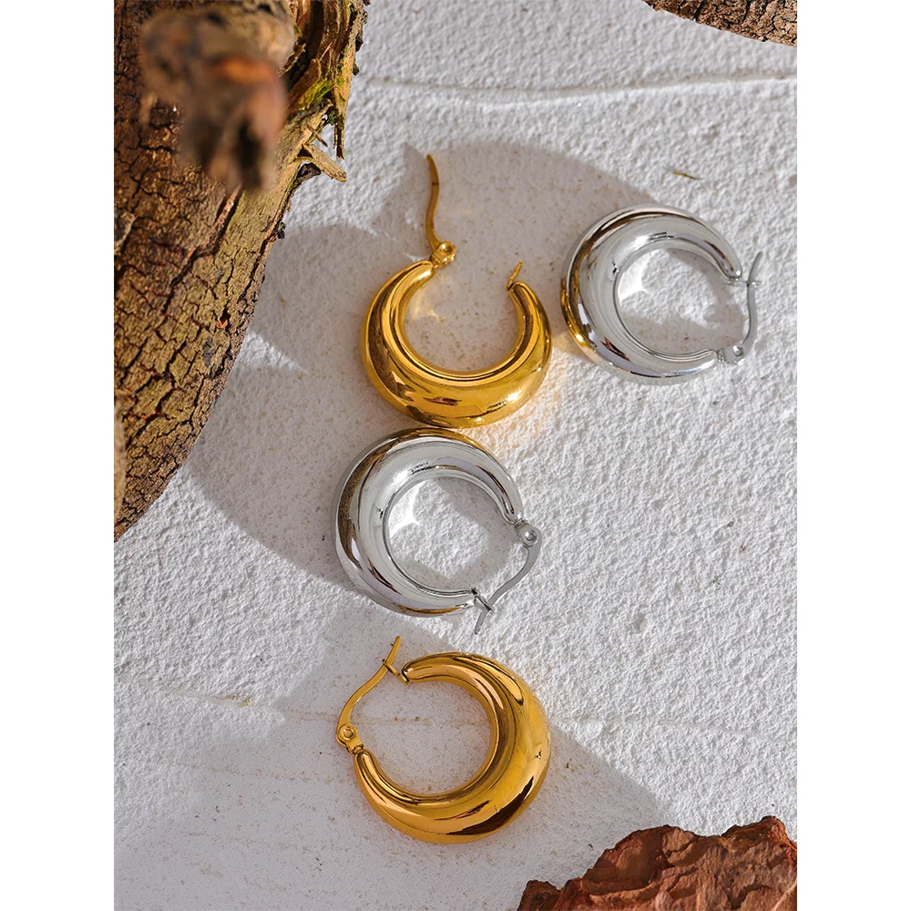 Geometric Statement Hoop Earrings