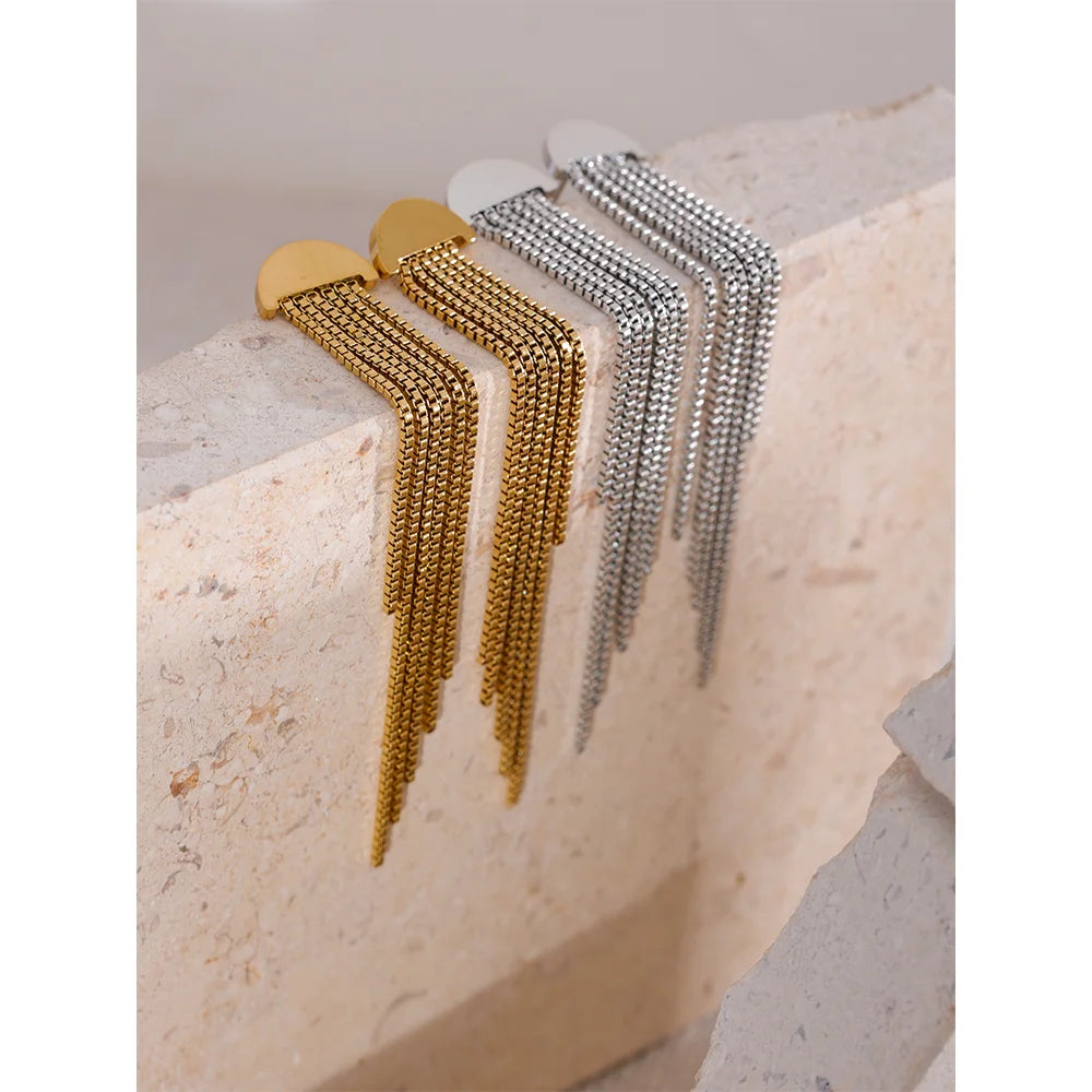 Glam Tassel Dangle Earrings
