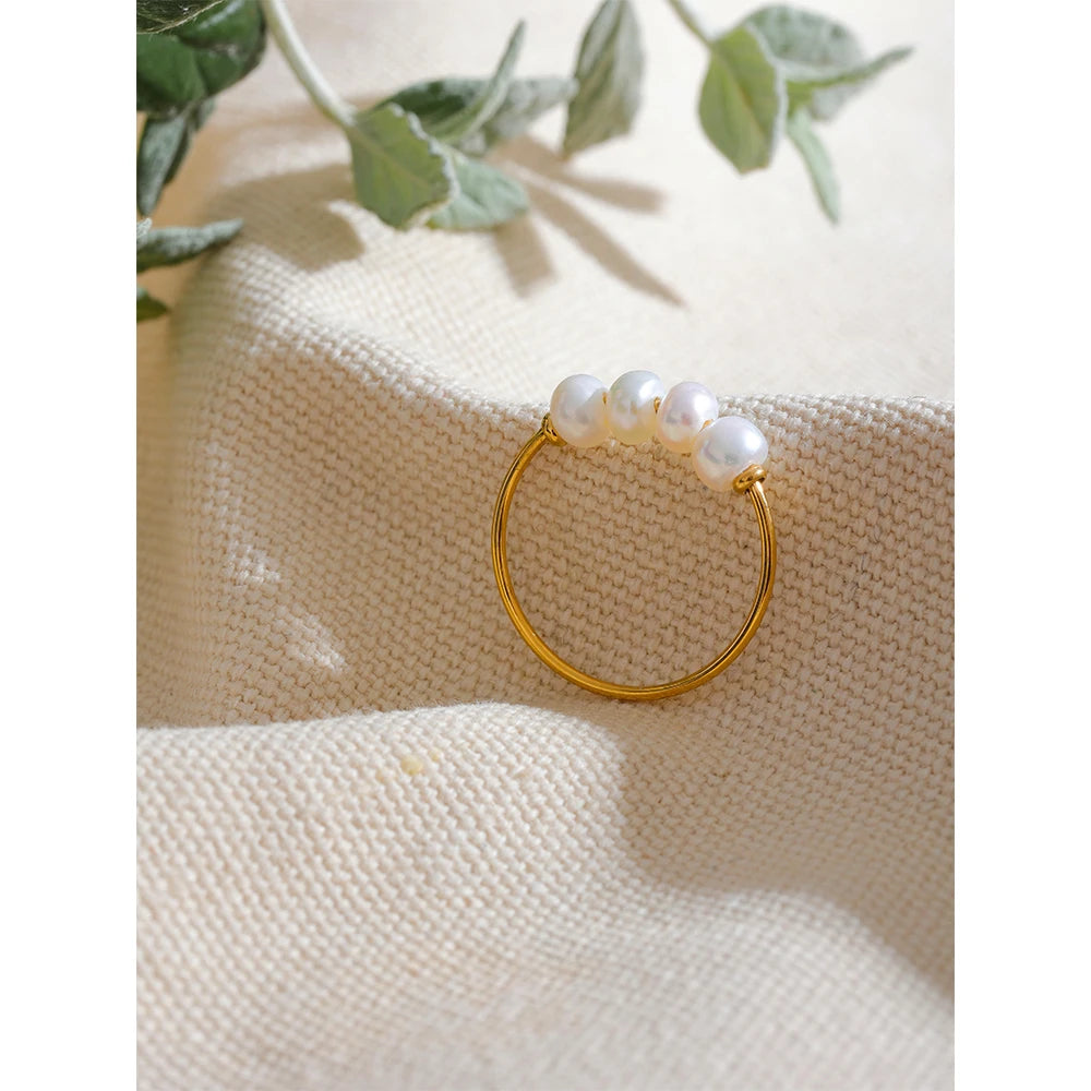 Freshwater Pearl Charm Ring