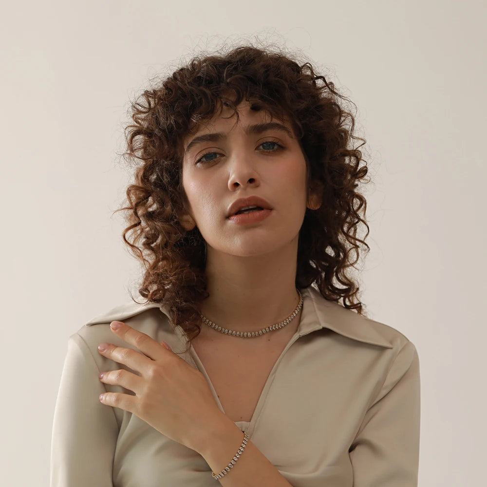 Luxurious Tennis Choker Necklace