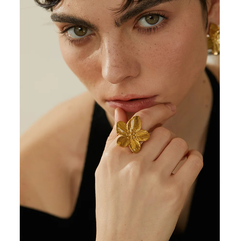 Blooming Floral Statement Ring