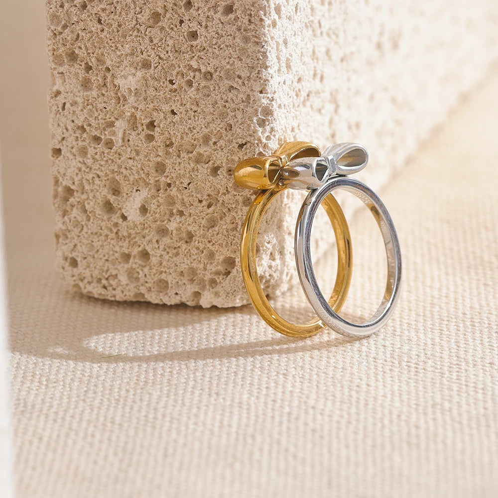 Bowknot Charm Ring