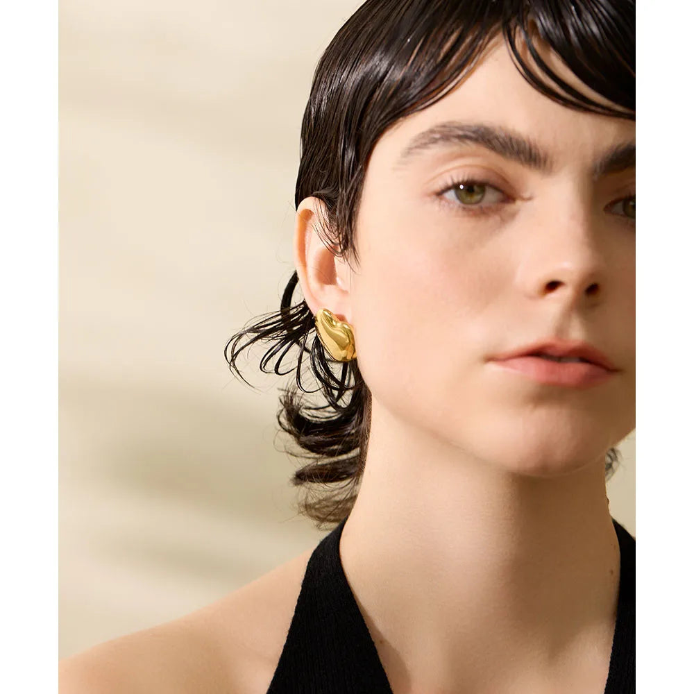Bright Heart Stud Earrings