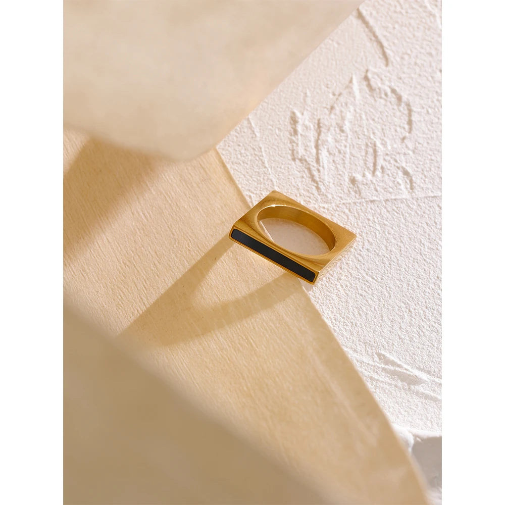 Minimalist Square Acrylic Ring