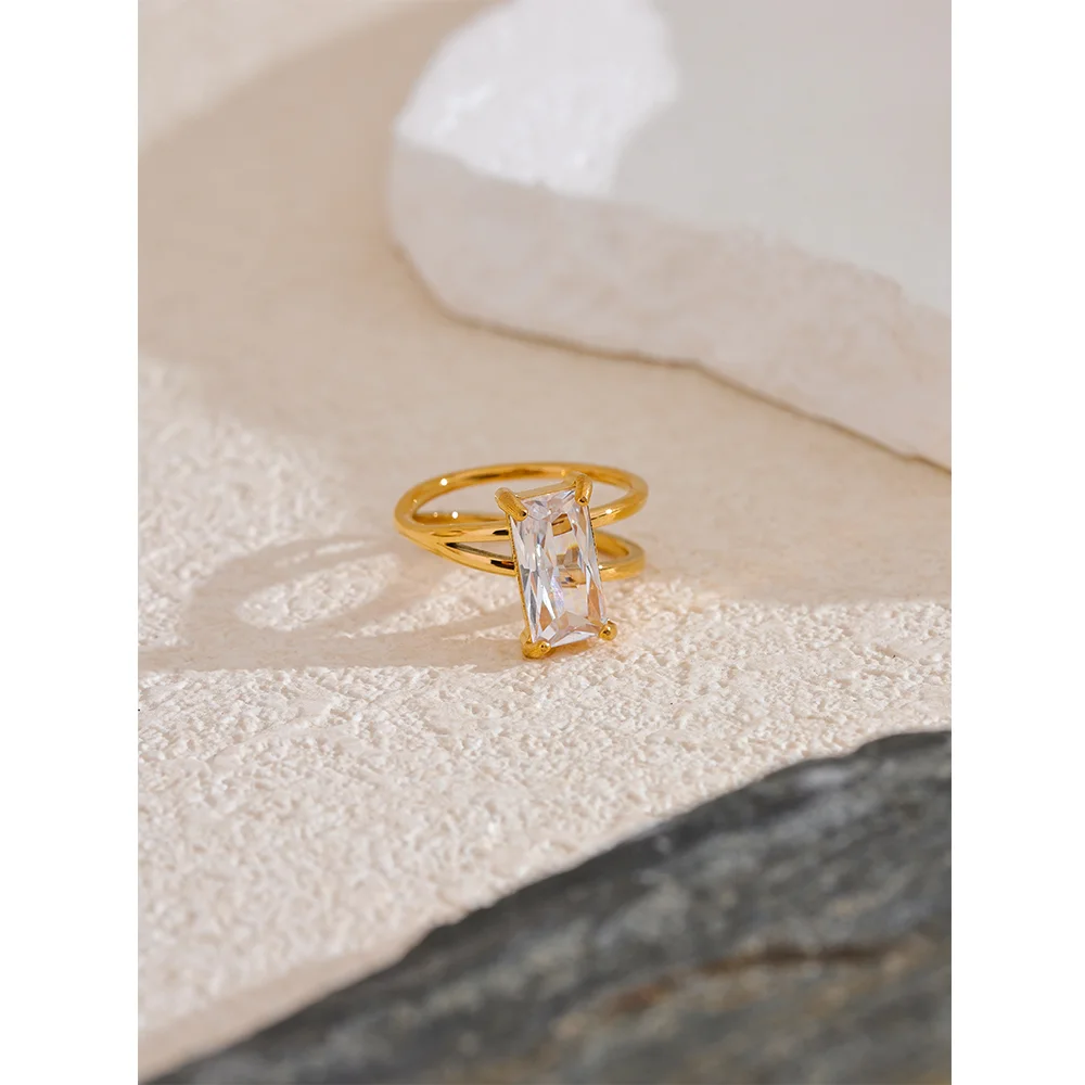 Radiant Cubic Zirconia Ring
