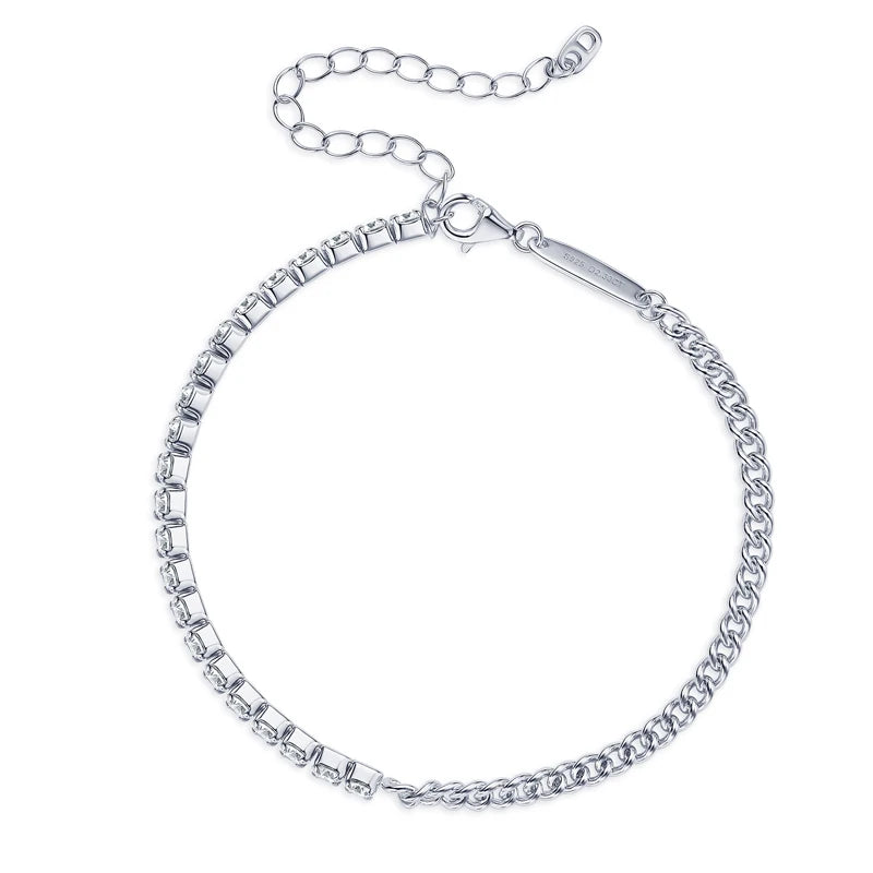 Sparkling Moissanite Tennis Bracelet
