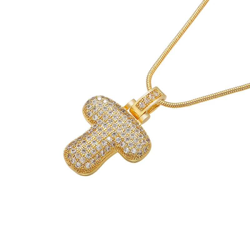 Gleaming Gold Alphabet Pendant