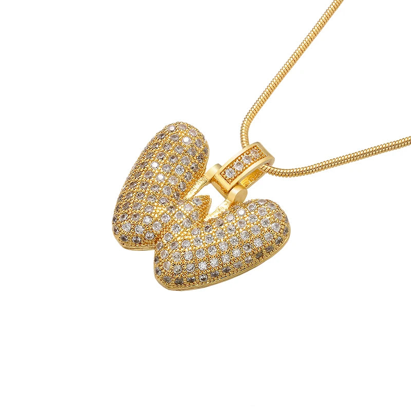 Gleaming Gold Alphabet Pendant