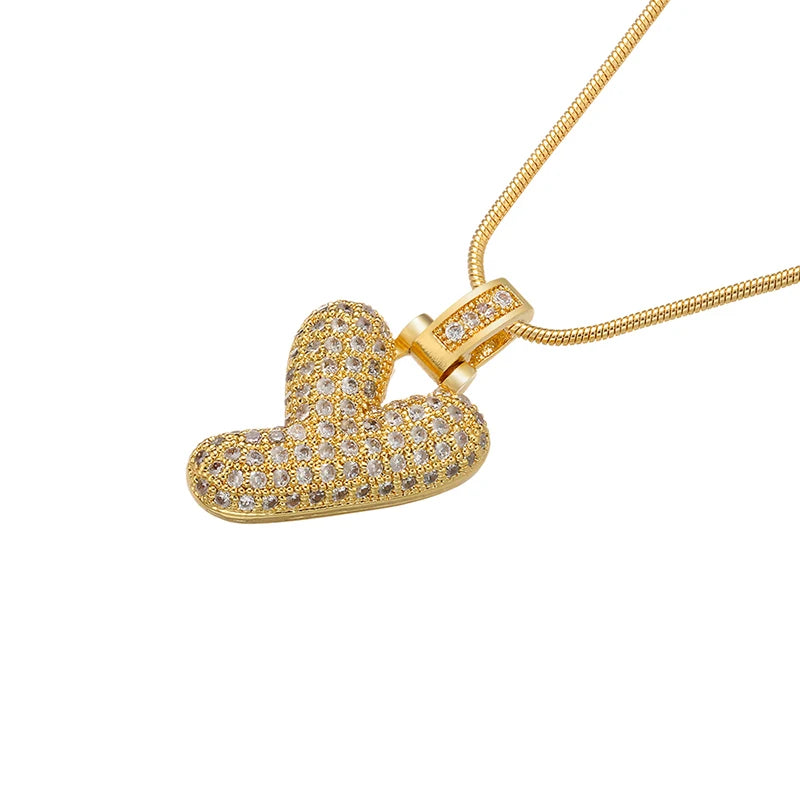Gleaming Gold Alphabet Pendant