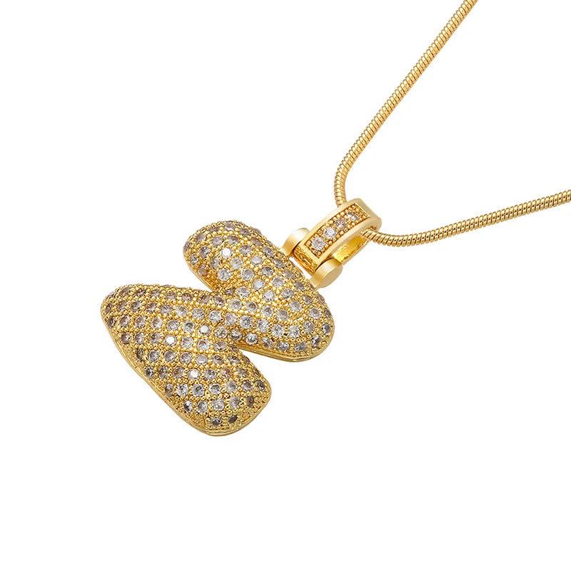 Gleaming Gold Alphabet Pendant
