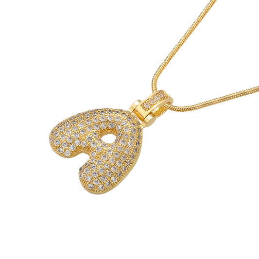 Gleaming Gold Alphabet Pendant