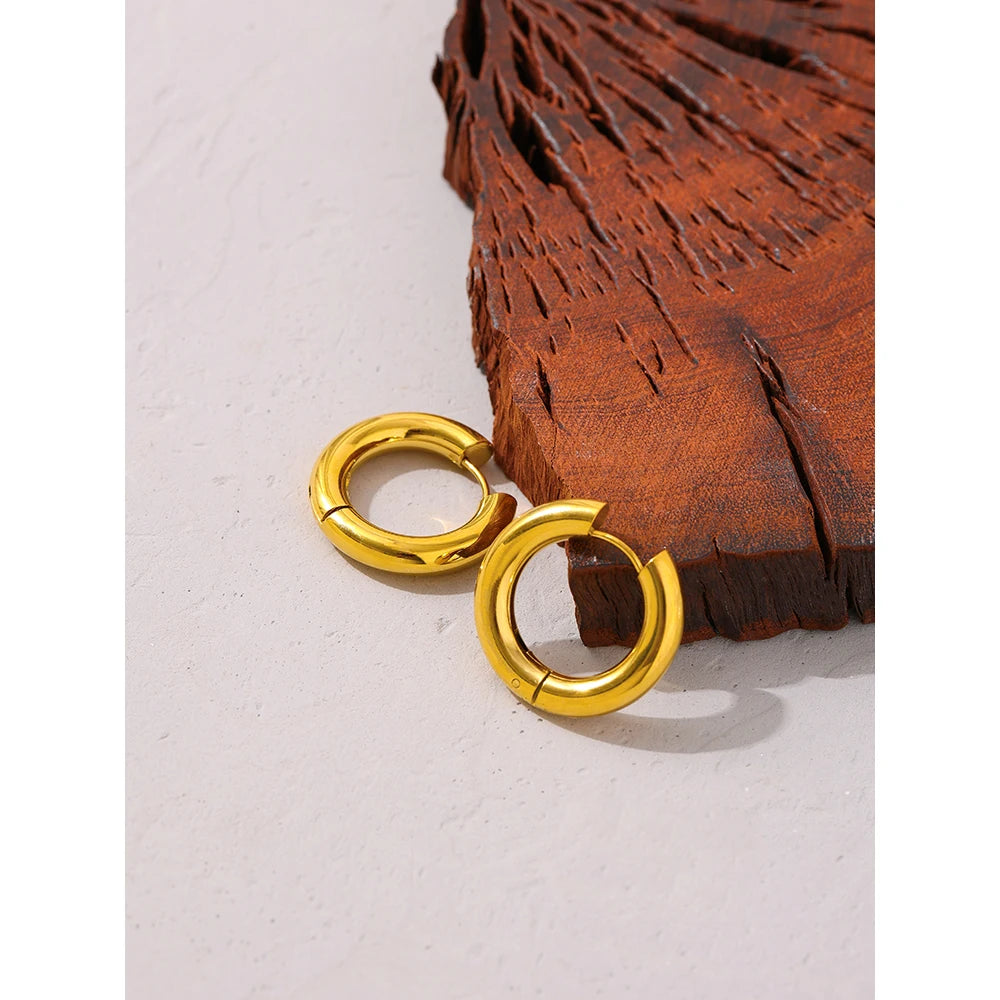 Minimalist Hollow Hoop Earrings