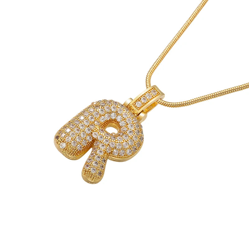 Gleaming Gold Alphabet Pendant
