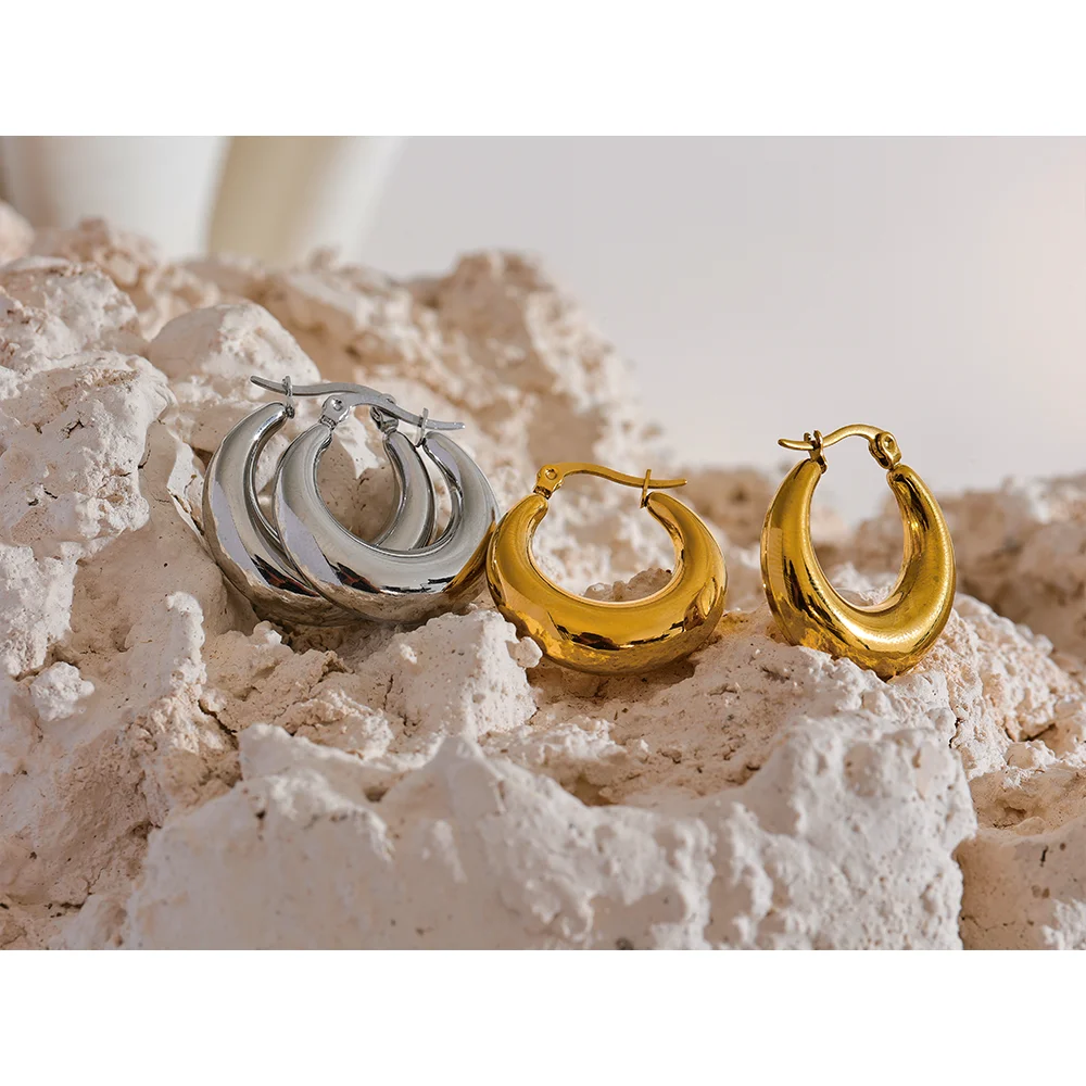Geometric Statement Hoop Earrings