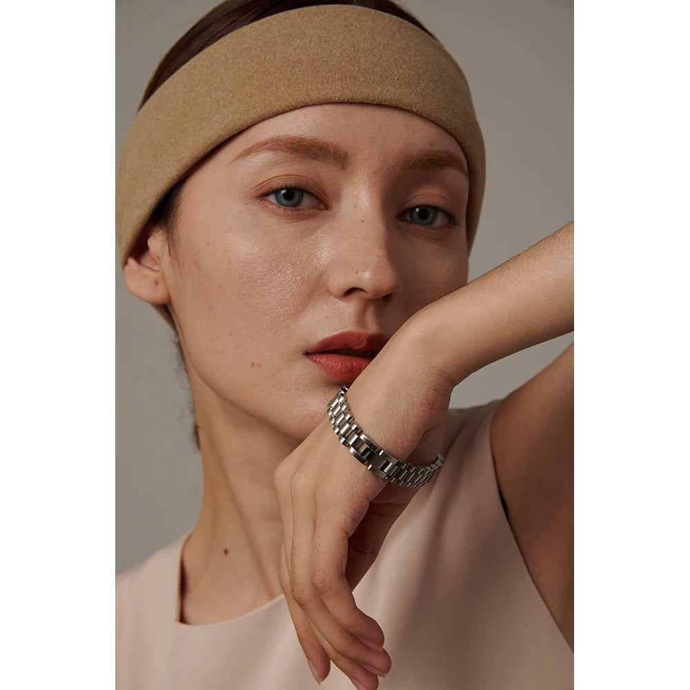 Heavy Metal Texture Chain Bracelet
