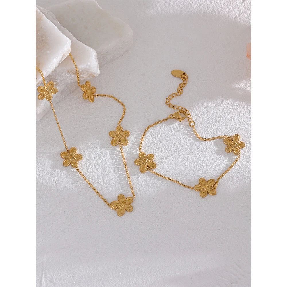 Floral Charm Bracelet
